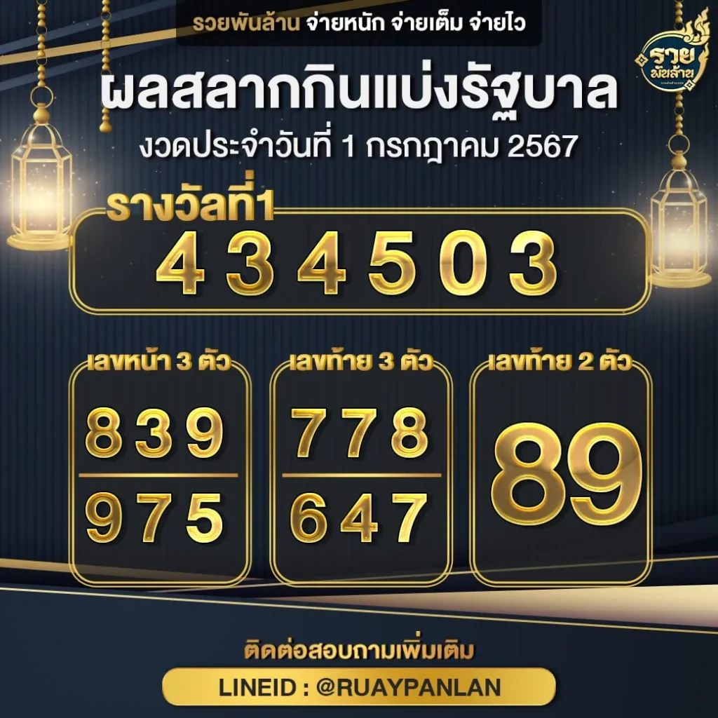 หวย รวยพันล้าน